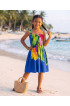 Hand Painted Rayon Kids Dress